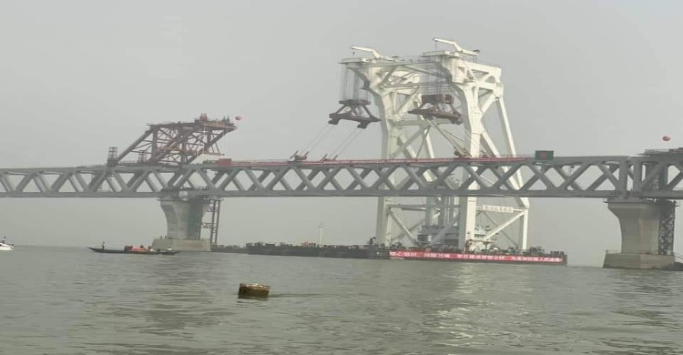 পদ্মা সেতুতে বসল সবশেষ স্প্যান
